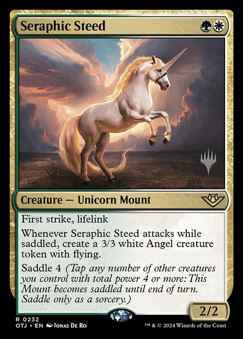 Seraphic Steed (232p) [Outlaws of Thunder Junction Promos]