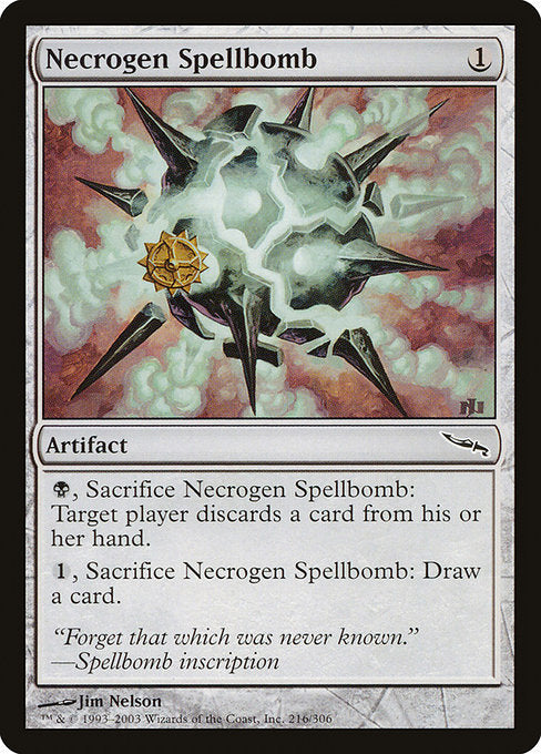 Necrogen Spellbomb (216) [Mirrodin]