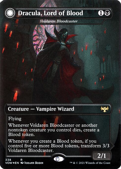 Voldaren Bloodcaster // Bloodbat Summoner (338) [Innistrad: Crimson Vow] [Borderless]