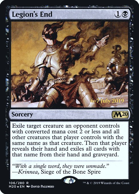Legion's End (106s) [Core Set 2020 Promos]