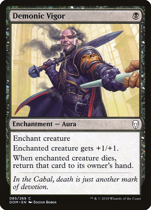 Demonic Vigor (85) [Dominaria]