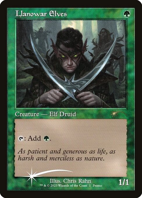Llanowar Elves (1★) [Dominaria United Promos]