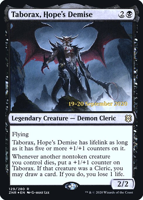 Taborax, Hope's Demise (129s) [Zendikar Rising Promos]