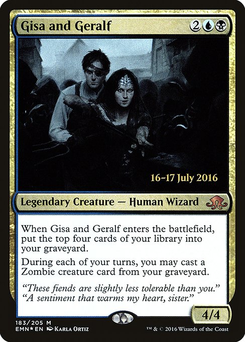Gisa and Geralf (183s) [Eldritch Moon Promos]