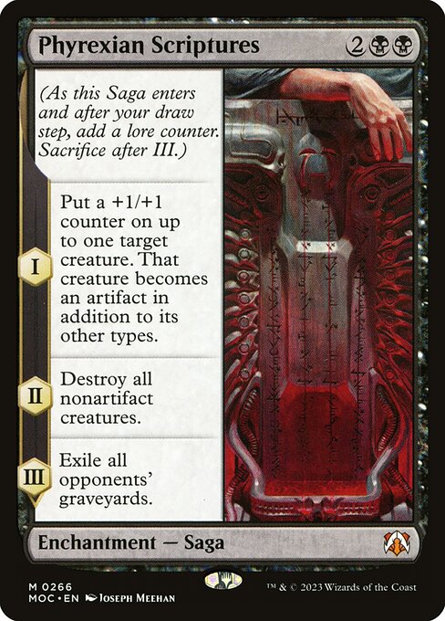 Phyrexian Scriptures (266) [March of the Machine Commander]