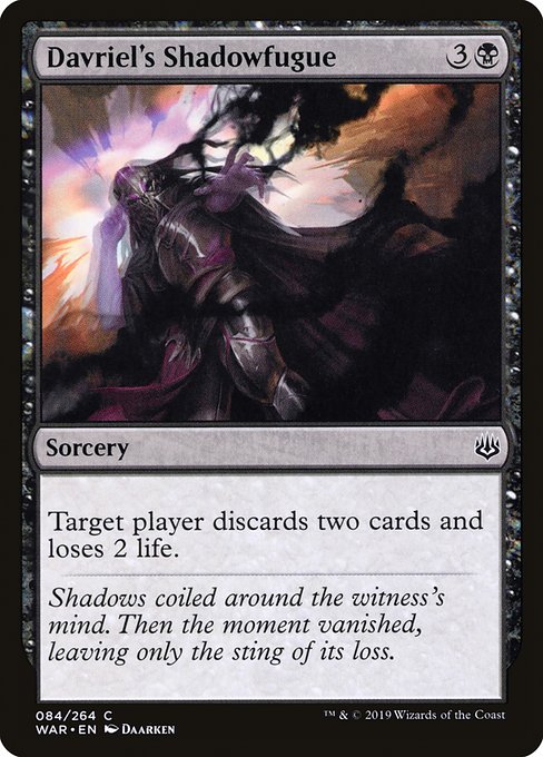 Davriel's Shadowfugue (84) [War of the Spark]