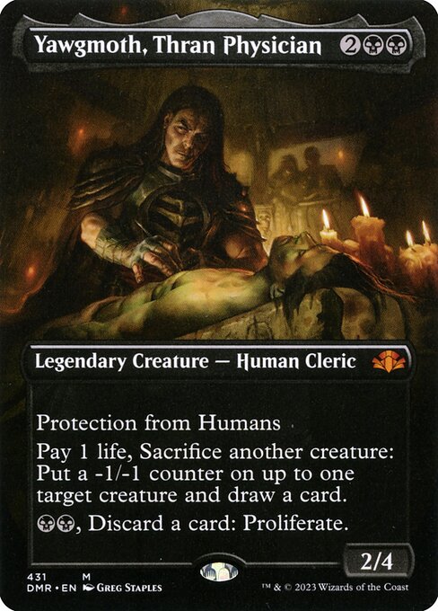 Yawgmoth, Thran Physician (431) [Dominaria Remastered] [Borderless]
