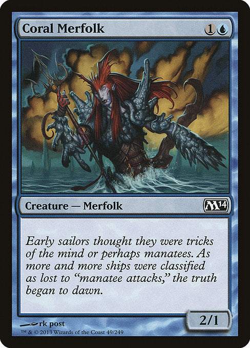 Coral Merfolk (49) [Magic 2014]
