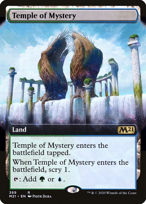 Temple of Mystery (389) [Core Set 2021] [Extended Art]
