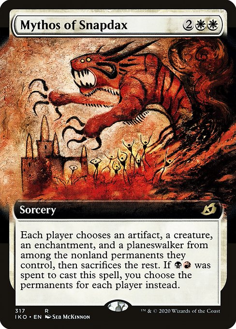 Mythos of Snapdax (317) [Ikoria: Lair of Behemoths] [Extended Art]