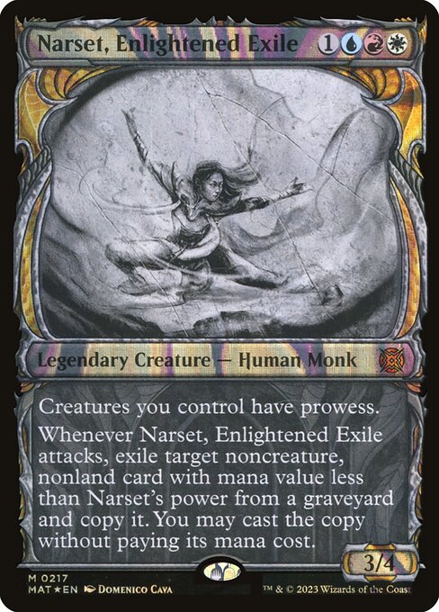 Narset, Enlightened Exile (217) [March of the Machine: The Aftermath] [Showcase]