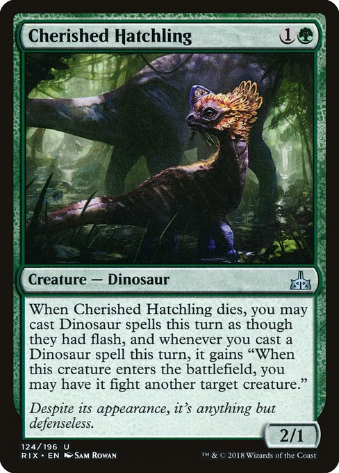 Cherished Hatchling (124) [Rivals of Ixalan]