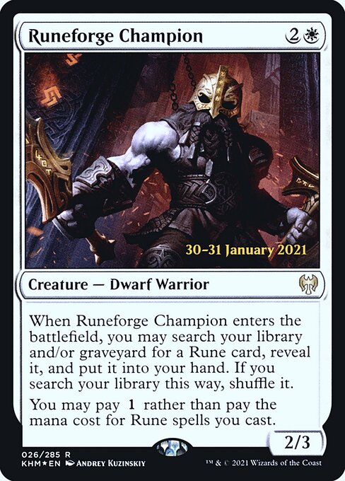 Runeforge Champion (26s) [Kaldheim Promos]