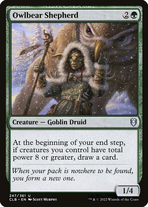 Owlbear Shepherd (247) [Commander Legends: Battle for Baldur's Gate]