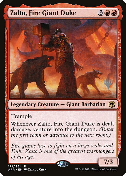 Zalto, Fire Giant Duke (171p) [Adventures in the Forgotten Realms Promos]