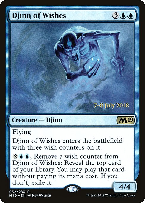Djinn of Wishes (52s) [Core Set 2019 Promos]