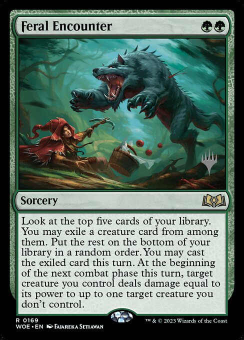 Feral Encounter (169p) [Wilds of Eldraine Promos]
