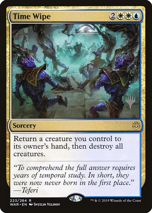 Time Wipe (223p) [War of the Spark Promos]