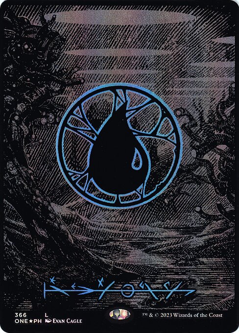 Island (366) [Phyrexia: All Will Be One] [Borderless]