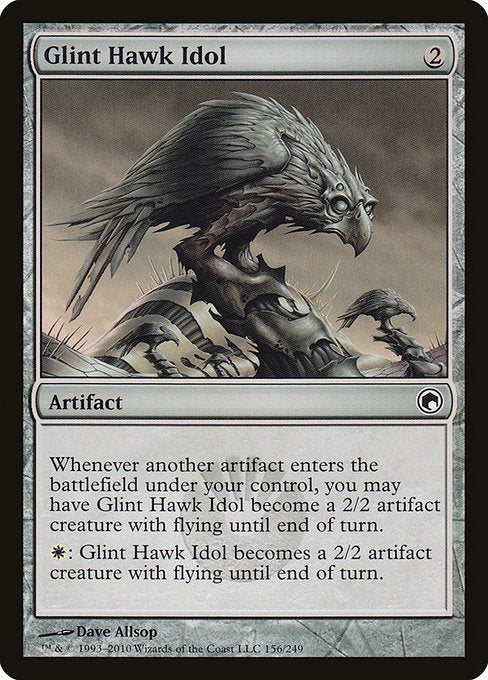 Glint Hawk Idol (156) [Scars of Mirrodin]