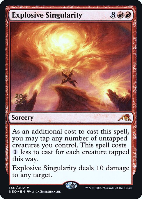Explosive Singularity (140s) [Kamigawa: Neon Dynasty Promos]