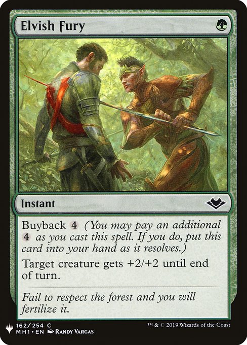 Elvish Fury (MH1-162) [The List]