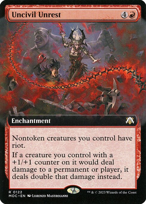 Uncivil Unrest (122) [March of the Machine Commander] [Extended Art]