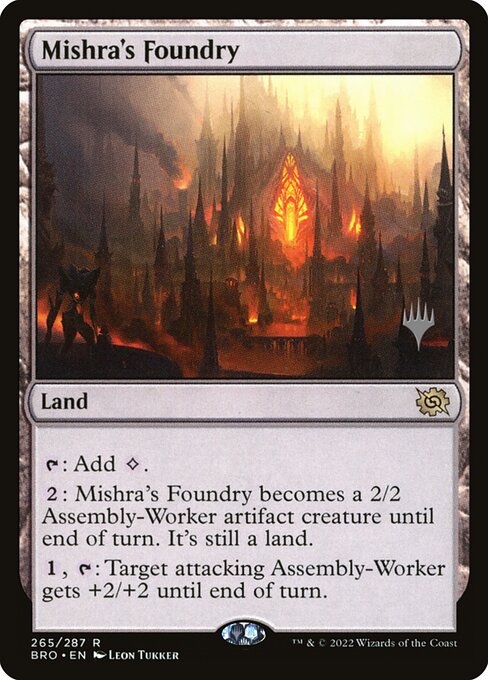 Mishra's Foundry (265p) [The Brothers' War Promos]
