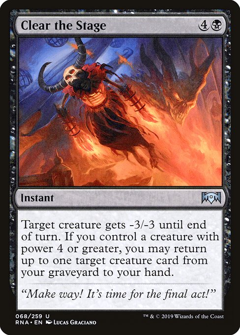 Clear the Stage (68) [Ravnica Allegiance]