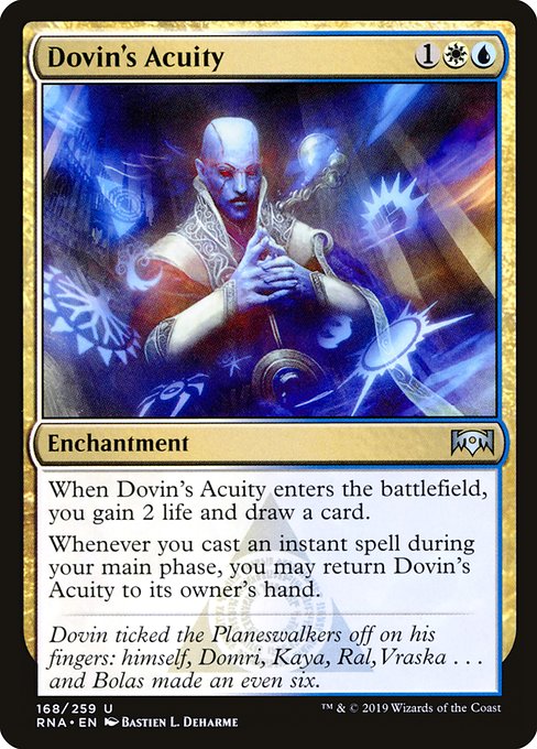 Dovin's Acuity (168) [Ravnica Allegiance]