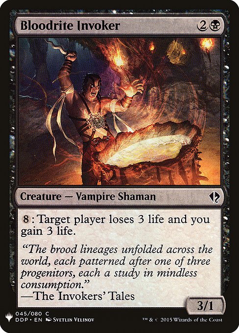 Bloodrite Invoker (DDP-45) [The List]