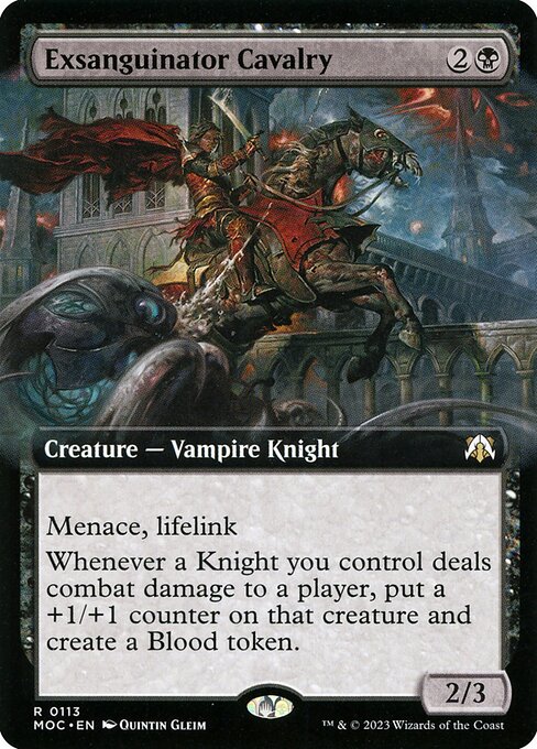 Exsanguinator Cavalry (113) [March of the Machine Commander] [Extended Art]