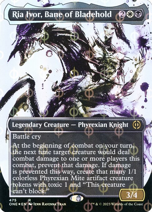 Ria Ivor, Bane of Bladehold (475) [Phyrexia: All Will Be One] [Showcase, Borderless]