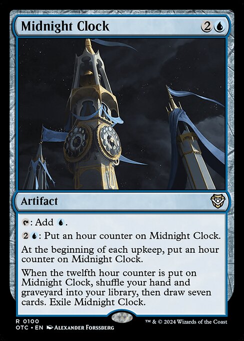 Midnight Clock (100) [Outlaws of Thunder Junction Commander]