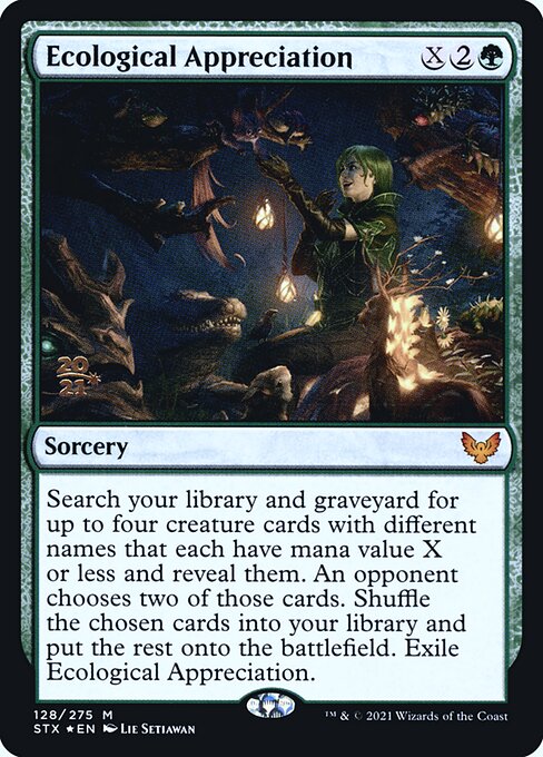 Ecological Appreciation (128s) [Strixhaven: School of Mages Promos]