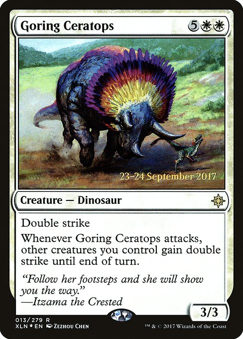 Goring Ceratops (13s) [Ixalan Promos]