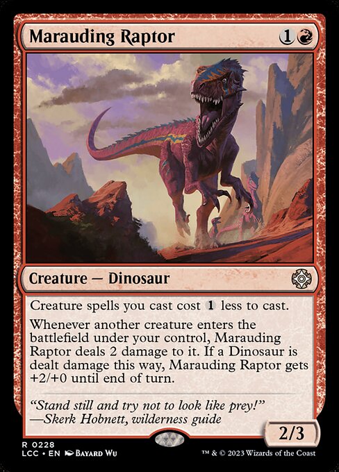 Marauding Raptor (228) [The Lost Caverns of Ixalan Commander]