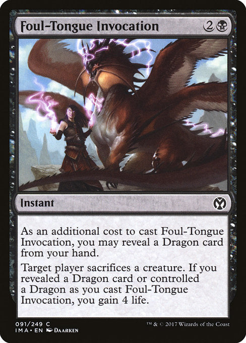 Foul-Tongue Invocation (91) [Iconic Masters]