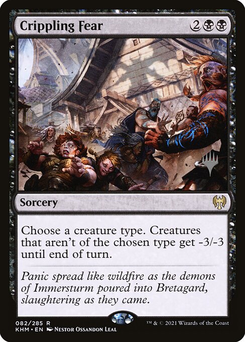 Crippling Fear (82p) [Kaldheim Promos]