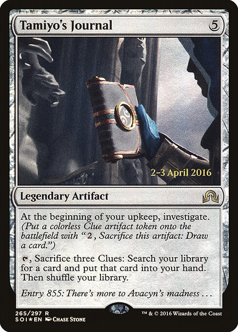 Tamiyo's Journal (265s) [Shadows over Innistrad Promos]
