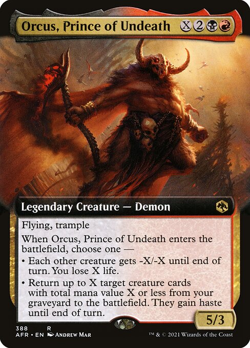 Orcus, Prince of Undeath (388) [Adventures in the Forgotten Realms] [Extended Art]