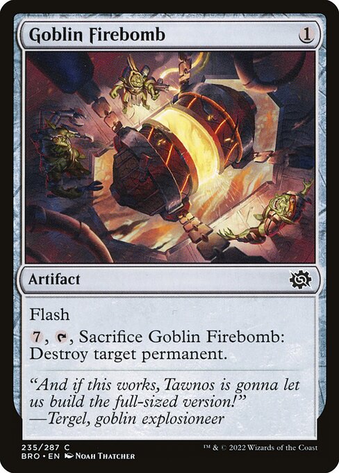 Goblin Firebomb (235) [The Brothers' War]