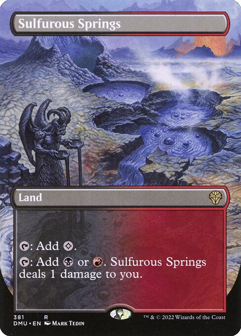 Sulfurous Springs (381) [Dominaria United] [Borderless]