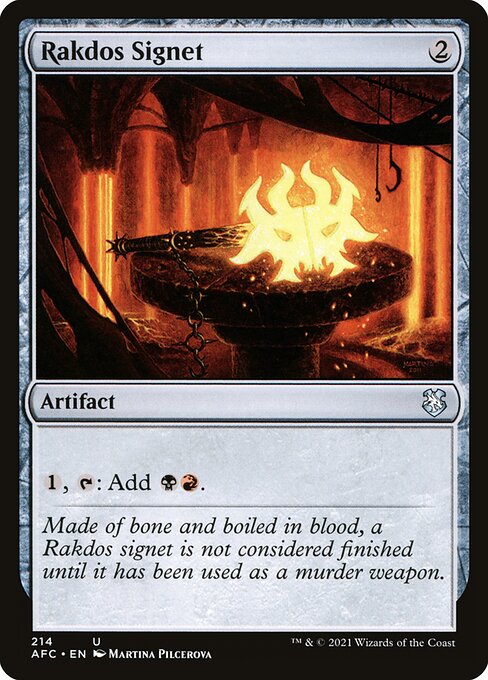 Rakdos Signet (214) [Forgotten Realms Commander]