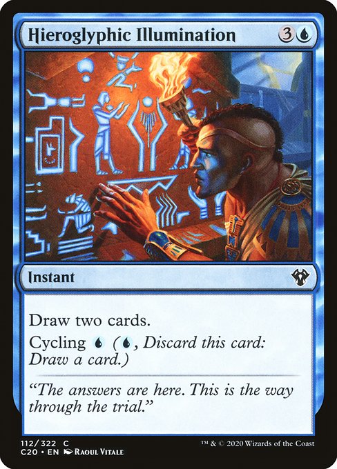 Hieroglyphic Illumination (112) [Commander 2020]
