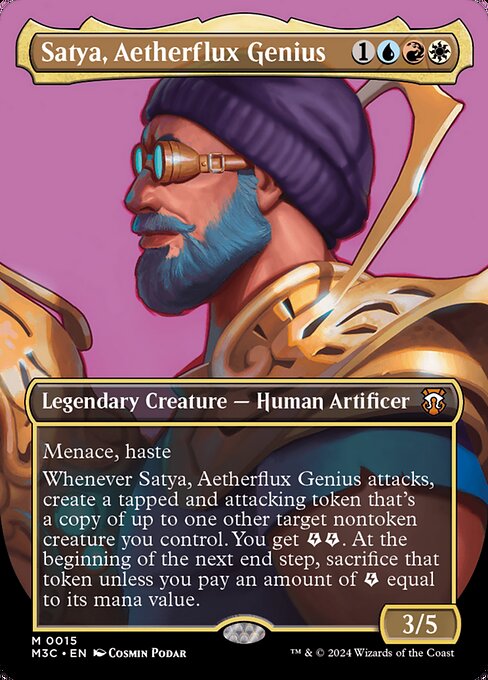 Satya, Aetherflux Genius (15) [Modern Horizons 3 Commander]