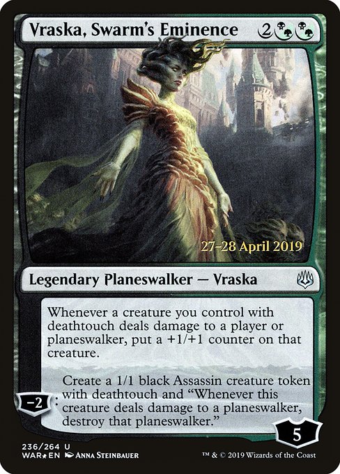 Vraska, Swarm's Eminence (236s) [War of the Spark Promos]