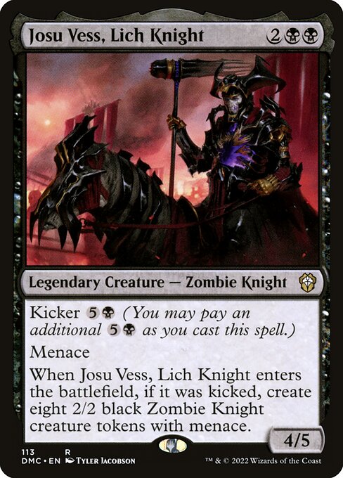 Josu Vess, Lich Knight (113) [Dominaria United Commander]