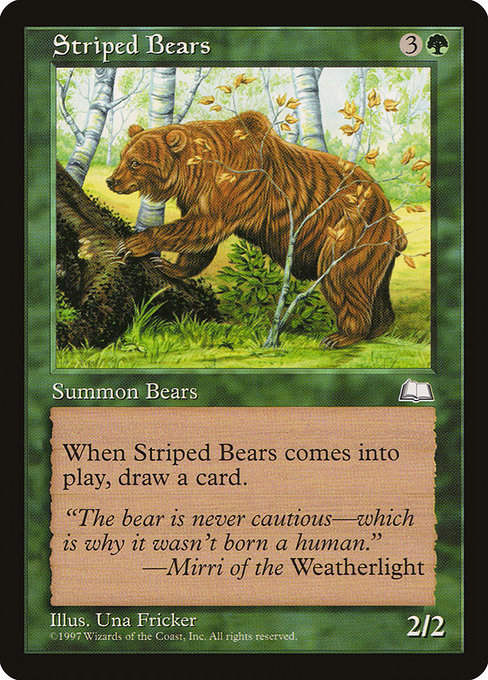 Striped Bears (140) [Weatherlight]