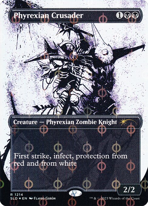 Phyrexian Crusader (1214) [Secret Lair Drop] [Borderless]